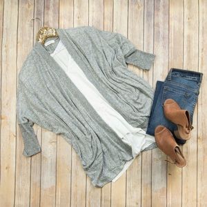 Flaunt Boutique Gray Speckled Cardigan